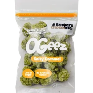 Paquete de 1 bombón de caramelo salado con forma de cannabis (40 g)